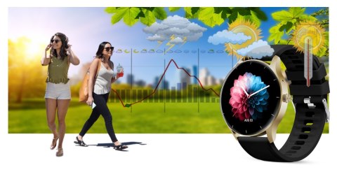 Smartwatch Gravity GT2-3 Złoto-Czarny