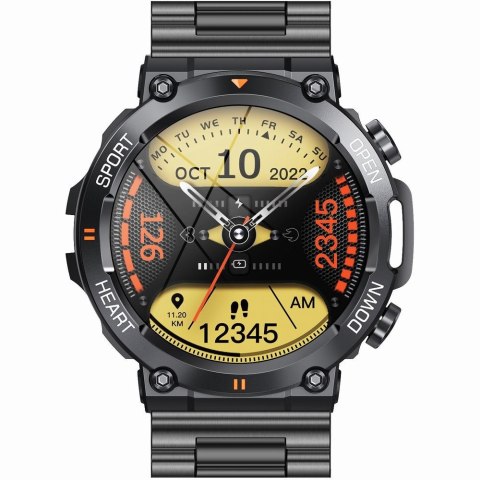Smartwatch Gravity GT7-2 PRO - Czarny z bransoletą