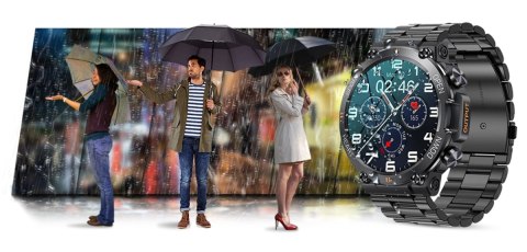 Smartwatch Gravity GT7-2 PRO - Czarny z bransoletą