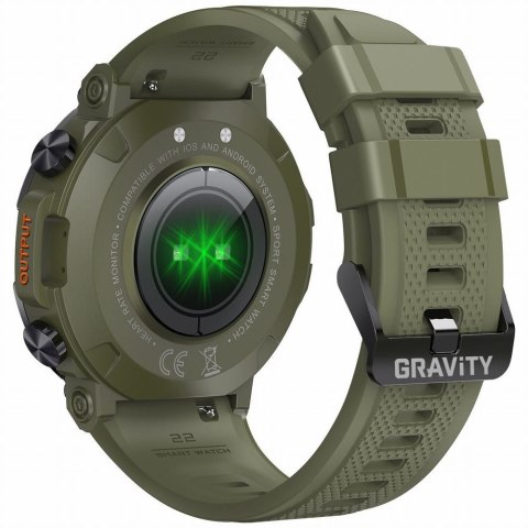 Smartwatch Gravity GT7-3 PRO - Zielono-czarny