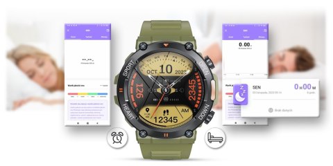 Smartwatch Gravity GT7-3 PRO - Zielono-czarny