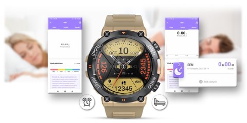 Smartwatch Gravity GT7-4 PRO Piaskowy