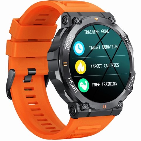Smartwatch Gravity GT7-5 PRO Czarno-Pomarańczowy