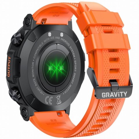 Smartwatch Gravity GT7-5 PRO Czarno-Pomarańczowy