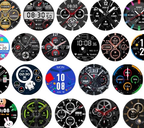 Smartwatch Rubicon RNCE88-2 z bransoletą Mesh i paskiem silikonowym