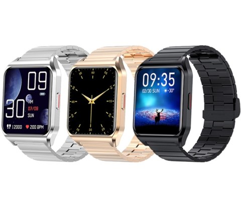 Smartwatch Rubicon RNCE89 Black Metal - Nowoczesny i stylowy