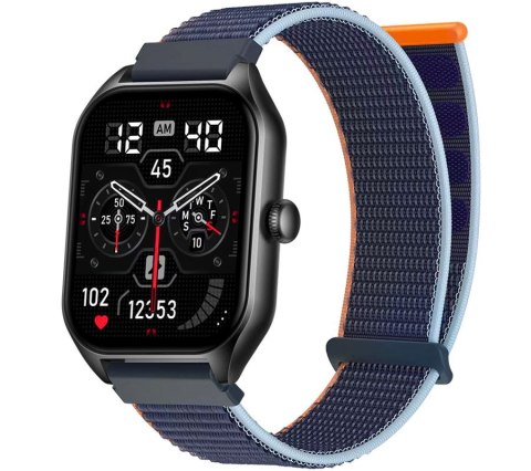 Smartwatch Rubicon RNCF03-1 z parcianym paskiem