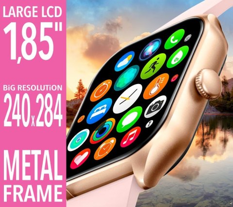 Smartwatch Rubicon RNCF03-1 z parcianym paskiem