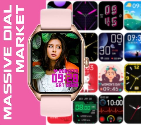 Smartwatch Rubicon RNCF03-1 z parcianym paskiem