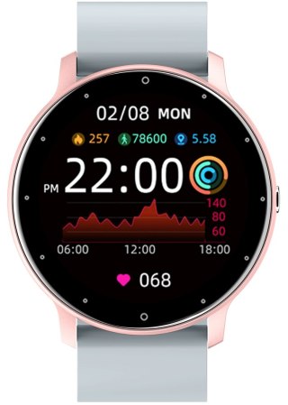 Smartwatch Damski Gravity GT1-8 Różowe Złoto/Szary