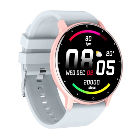 Smartwatch Damski Gravity GT1-8 Różowe Złoto/Szary