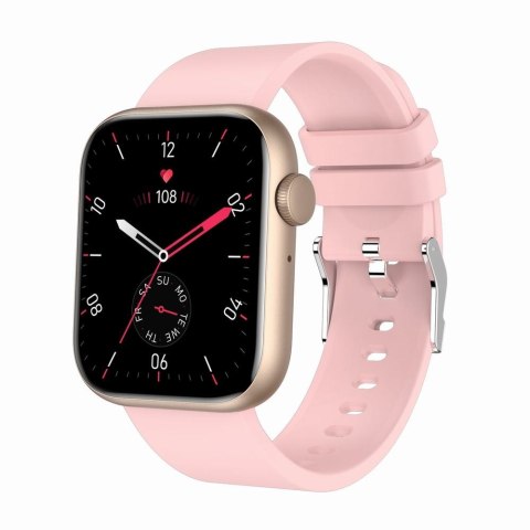 Smartwatch Damski Gravity GT3-1 Różowe Złoto - Różowy