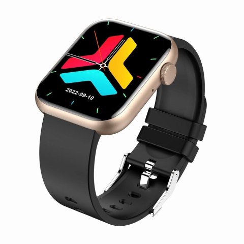 Smartwatch Damski Gravity GT3-2 Różowe Złoto - Czarny