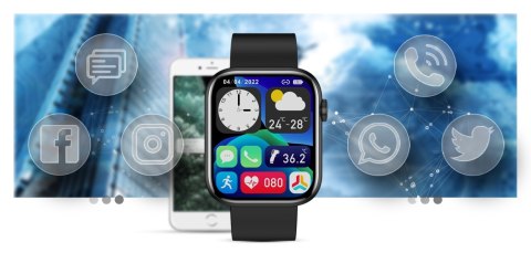 Smartwatch Damski Gravity GT3-3 Czarny - Czarny