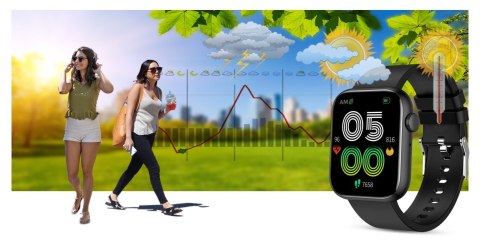 Smartwatch Damski Gravity GT3-3 Czarny - Czarny
