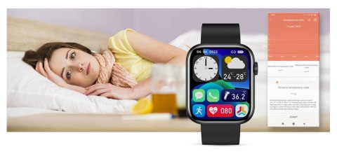 Smartwatch Damski Gravity GT3-3 Czarny - Czarny