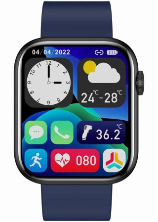 Smartwatch Damski Gravity GT3-5 Czarno-Niebieski