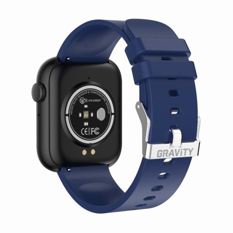 Smartwatch Damski Gravity GT3-5 Czarno-Niebieski