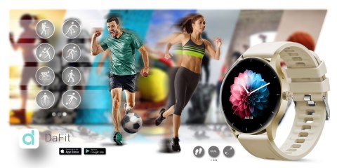 Smartwatch Damski Gravity GT2-4 Złoto-Ecru