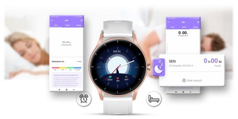 Smartwatch Gravity GT2-5 Różowe Złoto