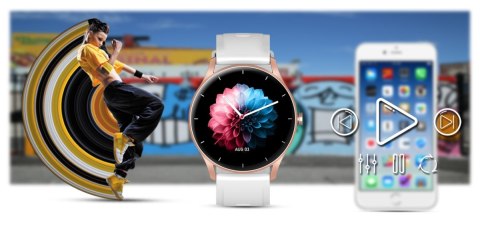 Smartwatch Gravity GT2-5 Różowe Złoto