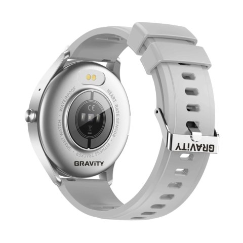 Smartwatch Gravity GT2-7 Srebrno-Biały