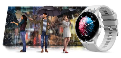 Smartwatch Gravity GT2-7 Srebrno-Biały