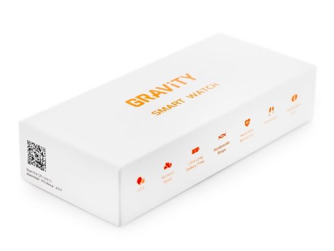 Smartwatch Gravity GT2-7 Srebrno-Biały