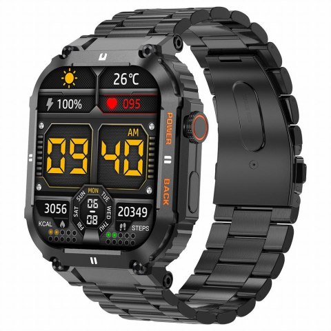 Smartwatch Gravity GT6-2 - Czarna Bransoleta