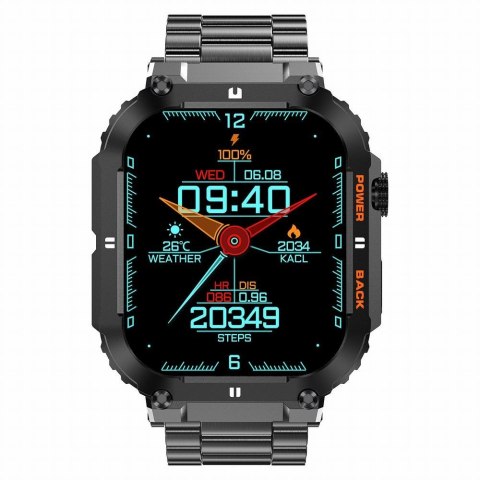 Smartwatch Gravity GT6-2 - Czarna Bransoleta