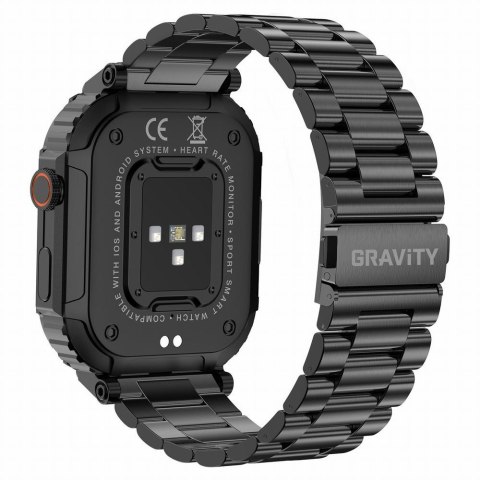 Smartwatch Gravity GT6-2 - Czarna Bransoleta