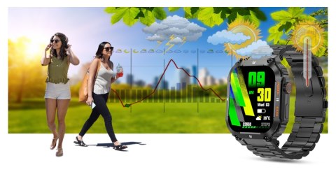 Smartwatch Gravity GT6-2 - Czarna Bransoleta