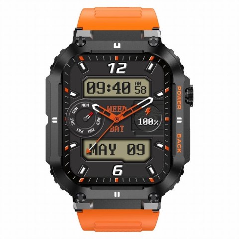 Smartwatch Gravity GT6-3 - Pomarańczowy pasek