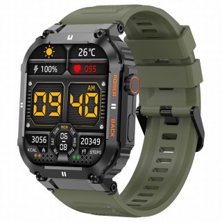 Smartwatch Gravity GT6-6 Czarny z zielonym paskiem