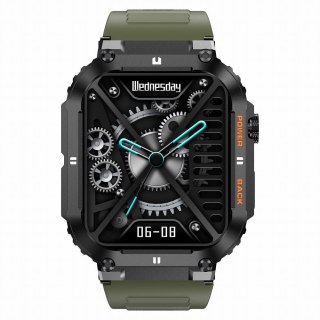 Smartwatch Gravity GT6-6 Czarny z zielonym paskiem