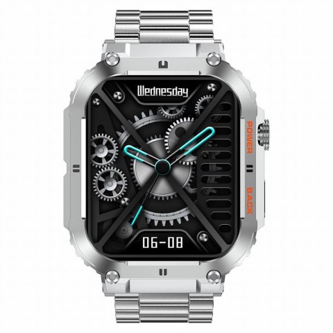 Smartwatch Gravity GT6-7 Srebrny na bransolecie