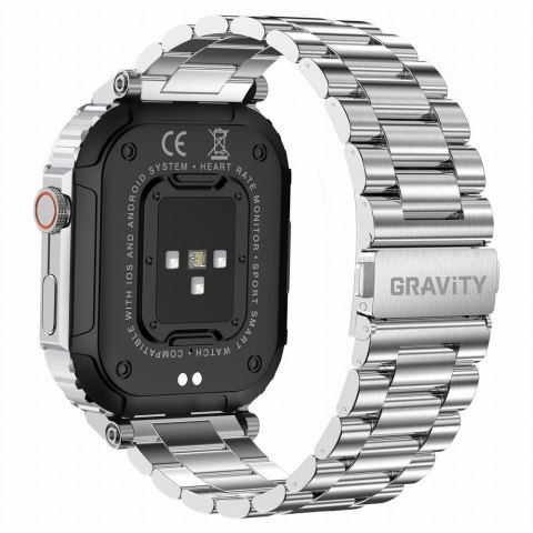 Smartwatch Gravity GT6-7 Srebrny na bransolecie
