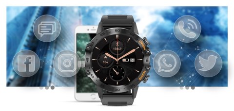 Smartwatch Gravity GT9-1 z paskiem silikonowym