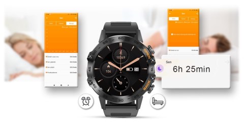Smartwatch Gravity GT9-1 z paskiem silikonowym