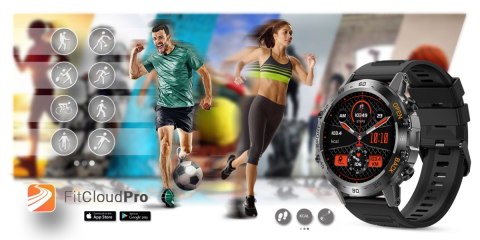 Smartwatch Gravity GT9-1 z paskiem silikonowym