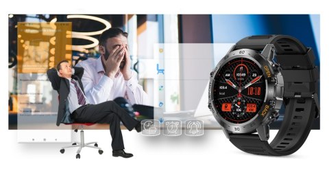 Smartwatch Gravity GT9-1 z paskiem silikonowym
