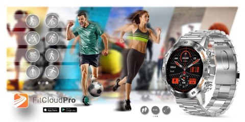 Smartwatch Gravity GT9-3 Srebrny