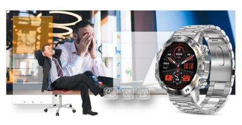 Smartwatch Gravity GT9-3 Srebrny