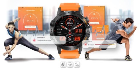 Smartwatch Gravity GT9-4 Pomarańczowy