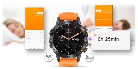 Smartwatch Gravity GT9-4 Pomarańczowy