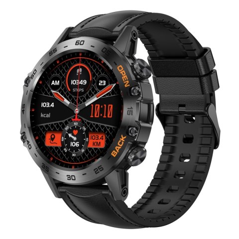 Smartwatch Gravity GT9-5 ze skórzanym paskiem