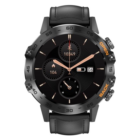 Smartwatch Gravity GT9-5 ze skórzanym paskiem