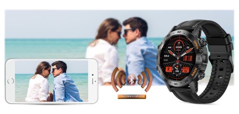 Smartwatch Gravity GT9-5 ze skórzanym paskiem