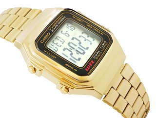 Zegarek Damski Casio Retro A178WGA-1ADF Złoty Cyfrowy