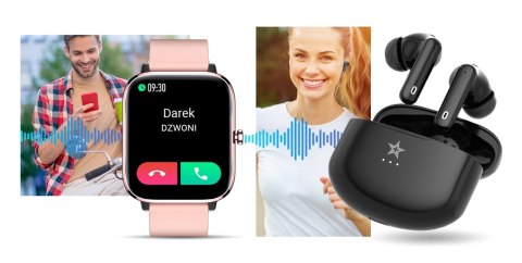 Słuchawki Bezprzewodowe GIEWONT RealSound PRO ANC ENC Czarne